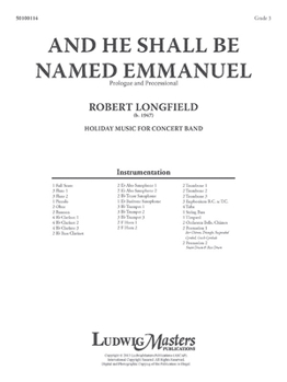 Paperback And He Shall Be Named Emmanuel: Conductor Score Book