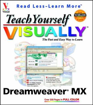 Paperback Teach Yourself Visually Dreamweaver MX Book