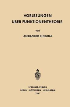 Hardcover Vorlesungen Uber Funktionentheorie [German] Book