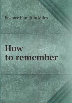 Paperback How to Remember Book