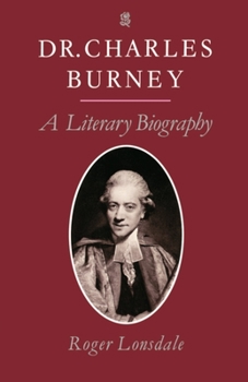 Paperback Dr. Charles Burney: A Literary Biography Book