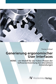 Paperback Generierung ergonomischer User Interfaces [German] Book