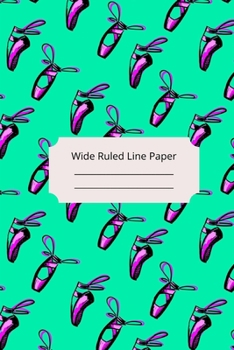 Paperback Dancing Art and Silhouettes Theme Wide Ruled Line Paper Book
