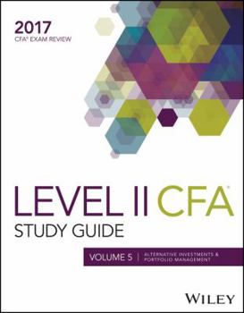 Paperback Wiley Study Guide for 2017 Level II CFA Exam: Derivatives & Portfolio Management Book