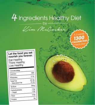 Paperback 4 Ingredients Healthy Diet Book