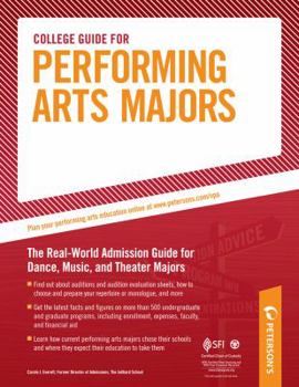 Paperback Peterson's College Guide for Performing Arts Majors Book