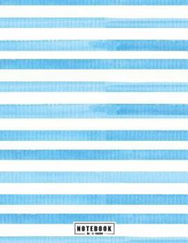 Paperback Notebook: Blue & white cover and Dot Graph Line Sketch pages, Extra large (8.5 x 11) inches, 110 pages, White paper, Sketch, Dra Book