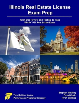 Paperback Illinois Real Estate License Exam Prep: All-in-One Review and Testing To Pass Illinois' PSI Real Estate Exam Book