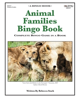Paperback Animal Families Bingo Book: Complete Bingo Game In A Book