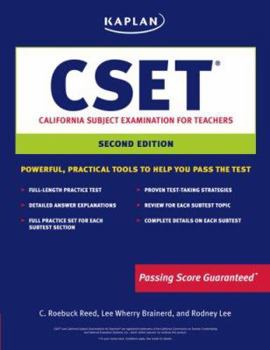 Paperback Kaplan CSET: California Subject Examinations for Teachers Book