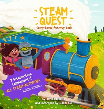 Hardcover STEAM Quest: Story-based Activity Book [Large Print] Book