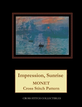 Impression, Sunrise: Monet cross stitch pattern