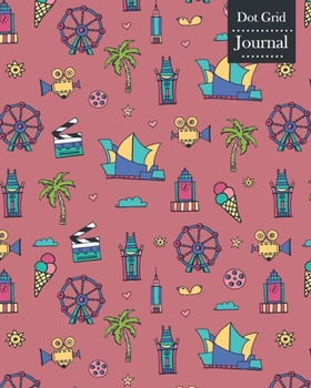 Dot Grid Journal: Notebook Planner with Los Angeles Themed Cover Design