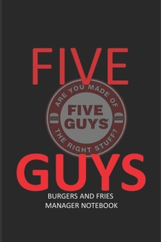 Paperback Five Guys Manager Notebook Book