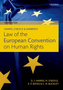 Paperback Harris, O'Boyle, and Warbrick Law of the European Convention on Human Rights Book