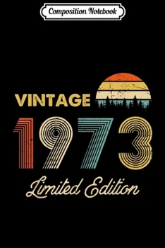 Composition Notebook: Vintage 1975 Made in 1975 44th birthday 44 years old Gift  Journal/Notebook Blank Lined Ruled 6x9 100 Pages