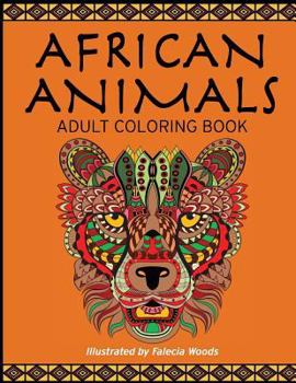 Paperback African Animals: Adult Coloring Book
