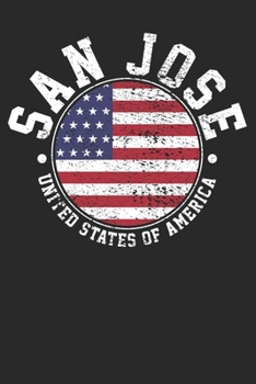 Paperback Gift Notebook: San Jose Vintage Dot Grid 6x9 120 Pages Book