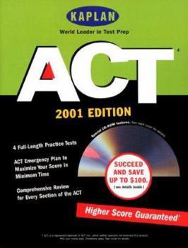 Paperback Kaplan ACT 2001 Book