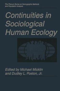 Paperback Continuities in Sociological Human Ecology Book