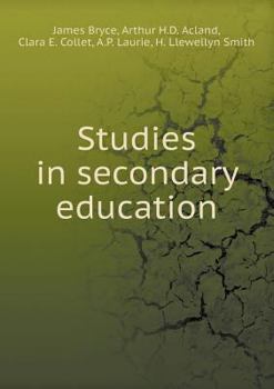 Paperback Studies in secondary education Book