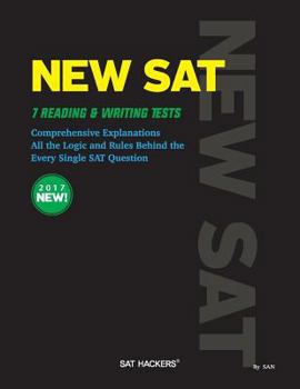 Paperback New SAT: 7 Reading & Writing Tests - with Comprehensive Explanations Book