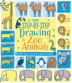 Paperback Step-by-Step Drawing Zoo Animals Book