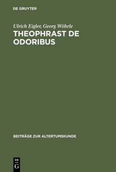 Hardcover Theophrast De odoribus [German] Book