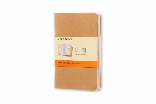 Paperback Moleskine Cahier Journal (Set of 3), Pocket, Ruled, Kraft Brown, Soft Cover (3.5 X 5.5): Set of 3 Ruled Journals Book