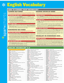 Misc. English Vocabulary Sparkcharts Book