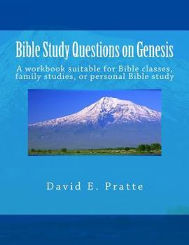 Paperback Bible Study Questions on Genesis: A workbook suitable for Bible classes, family studies, or personal Bible study Book