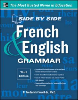 Paperback Side-By-Side French and English Grammar, 3rd Edition Book