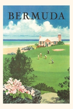 Paperback Vintage Journal Bermuda Travel Poster Book