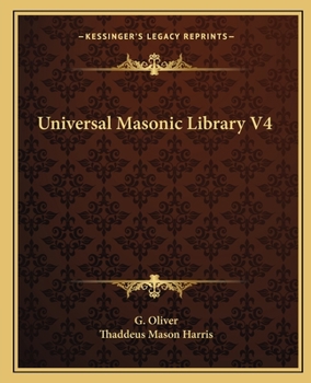 Paperback Universal Masonic Library V4 Book