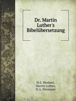 Paperback Dr. Martin Luther's Bibel?bersetzung [German] Book