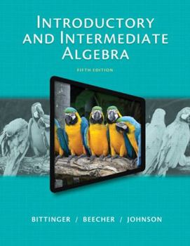 Paperback Introductory and Intermediate Algebra Book