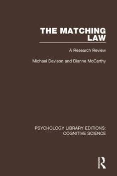 Paperback The Matching Law: A Research Review Book