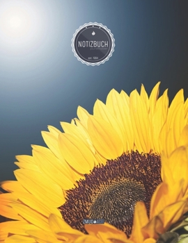 ZMUDACE Notizbuch Punktraster: in DIN A4 Softcover ZP048 Sonnenblume 156 leere gepunktete Seiten mit pers�nlichem Register + Seitenzahlen Zeichenbuch, Skizzenbuch, Dot Grid Notebook, Malbuch, Notizhef