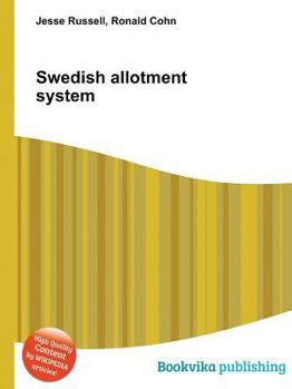 Paperback Swedish Allotment System Book