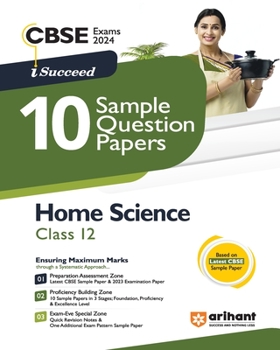 Paperback Arihant CBSE Sample Question Paper Class 12 Home Science Book for 2024 Exam Book