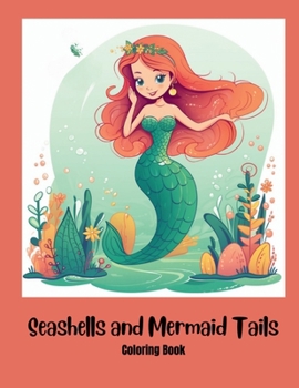 Paperback Seashells and Mermaid Tails Coloring Book for Kids Book