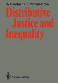 Paperback Distributive Justice and Inequality: A Selection of Papers Given at a Conference, Berlin, May 1986 Book