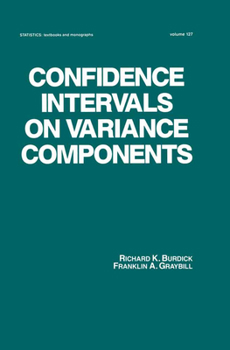 Hardcover Confidence Intervals on Variance Components Book
