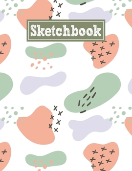 Paperback Sketchbook: 8.5 x 11 Notebook for Creative Drawing and Sketching Activities with Pastel Memphis Themed Cover Design Book
