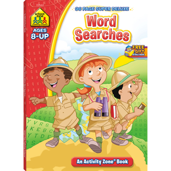 Paperback School Zone Word Searches 96-Page Workbook Book