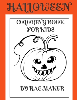 Paperback Halloween Coloring Book for Kids Book