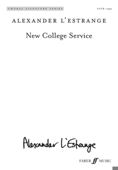 Paperback New College Service: Satb (with Organ), Choral Octavo Book