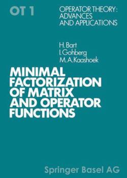 Paperback Minimal Factorization of Matrix and Operator Functions [German] Book