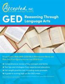 Paperback GED Reasoning Through Language Arts Study Guide 2018-2019: GED RLA Preparation Book and Practice Test Questions for the GED Exam Book
