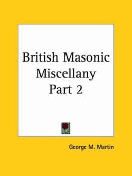 Paperback British Masonic Miscellany Part 2 Book